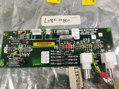 Perkin Elmer L1870801 RAMAN MATCHING BRD.ASSY (I/T) Spectrometer PCB Board