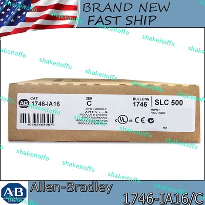 New Factory Sealed AB 1746-IA16 Ser C SLC 500 Input Module 1746 IA16