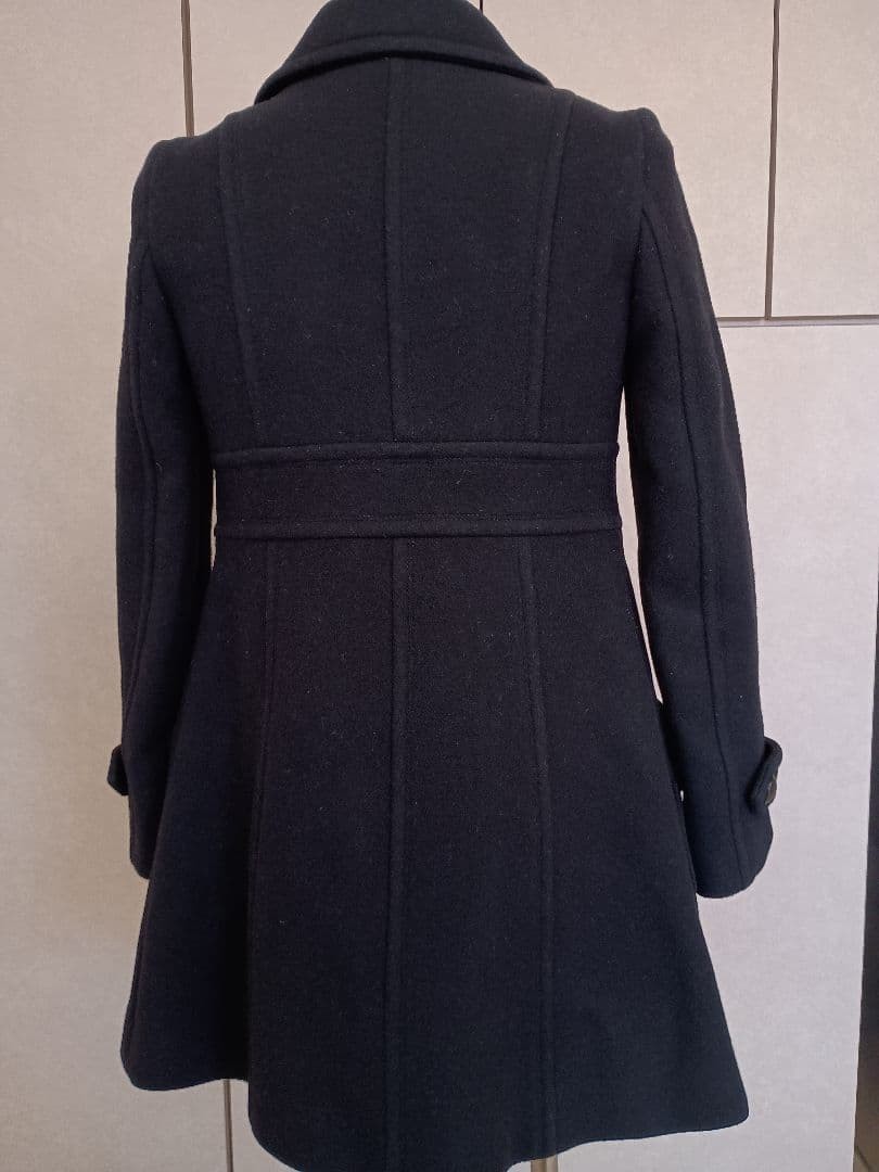 BURBERRY BLUE LABEL Nova Check Trench Coat Women Size 40 S Black From Japan thumbnail 3