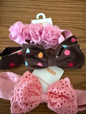 NEW GYMBOREE THREE LITTLE GIRLS HEADBANDS. 