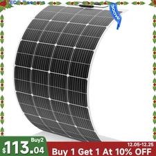 12V 300W Monocrystalline Flexible Solar Panel Home RV Caravan Boat Golf Off Grid