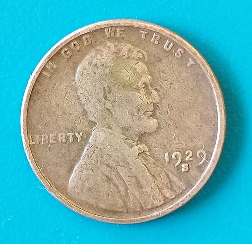 1929-S Lincoln Wheat Cent ( F-VF ) See Pics
