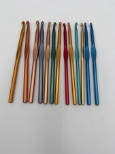 Lot Of 13 Vintage Crochet Hooks By Boye Aluminum Multiple Sizes See Description