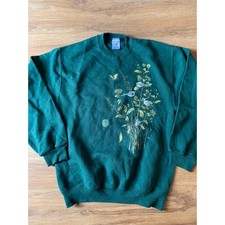 Vintage spring flower Sweatshirt size medium 1990s 80s