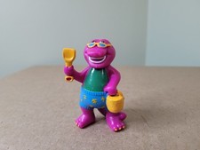 1993 Sun Beach Barney - Shovel Pail Swimsuit 2.5" PVC Action Figure Dinosaur