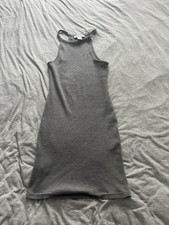 Women’s Ladies Grey Summer Dress Size S Tight Fitting
