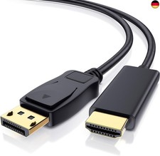 CSL - 4k DisplayPort auf HDMI Kabel - 2m - DP 1.4 - UHD 2160p - 3840 x 2160 @