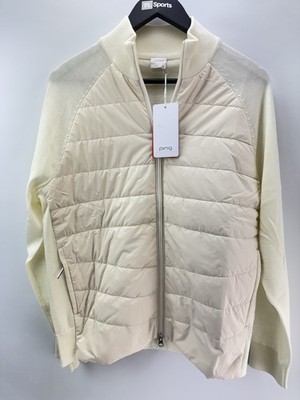 Ping Golf Damen Jacke Fran Hybrid Full Zip UK 12 / Creme / Neu /27980