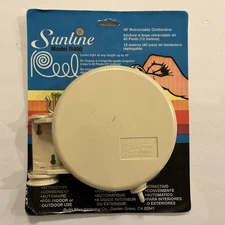 Vintage Sunline Model R400 40' Retractable Reel Clothesline w/ Wall Mount NEW BN