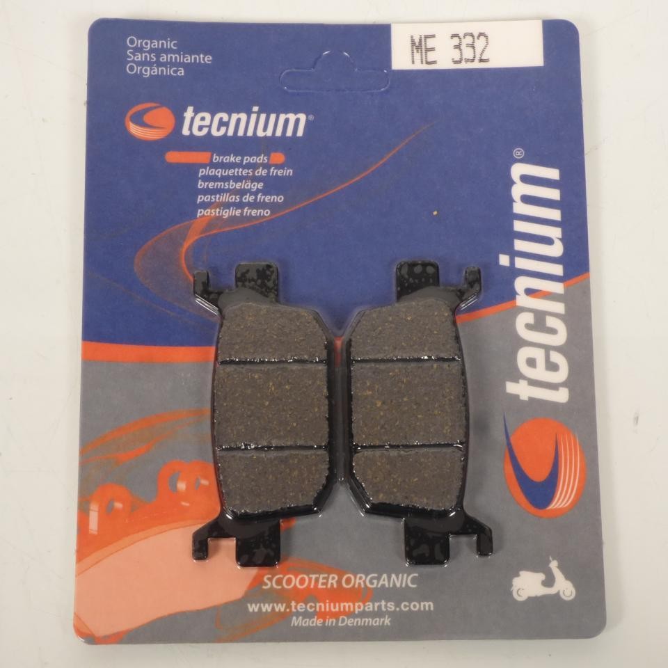 Plaquette de frein Tecnium arrière pour scooter Honda S-Wing 125 de 2007 à 2014