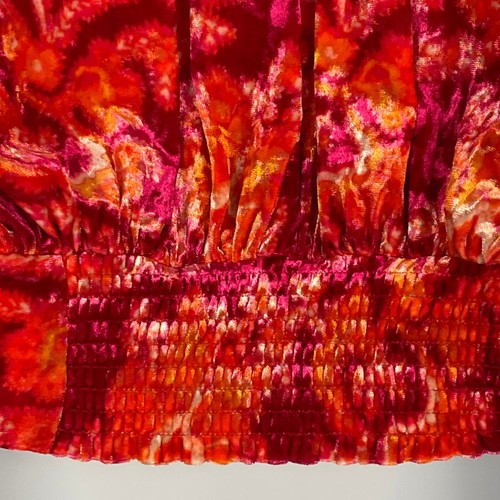 FREE PEOPLE Halter Top Crushed Velvet Pink Paisley Take A Break NWT NEW XS Boho - Picture 6 of 14