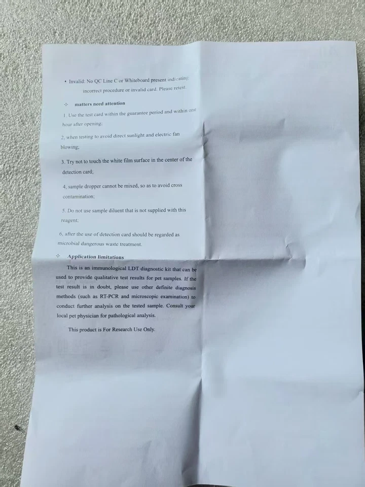 10PCS Canine GIA Rapid Test Kit for Dogs Disease Detection at Home - Image 3 of 3