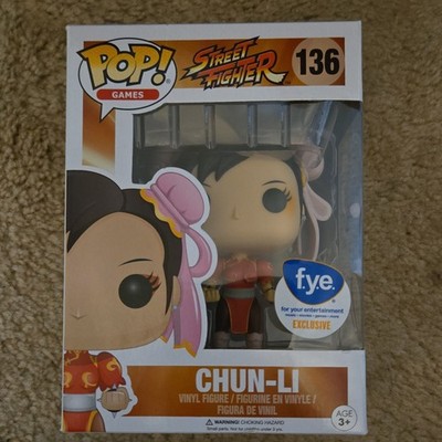 Funko Pop! Games Chun-Li Street Fighter #136 f.y.e. Exclusive Vinyl Figure
