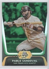2012 Bowman Platinum Green Pablo Sandoval #77 0b0