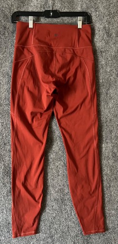 ATHLETA Rainier leggings Ancient Mahogany coquette zippered side Pockets S - Picture 11 of 16