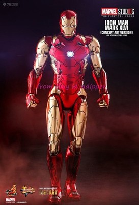 Perfect Hot Toys Mms489d25 1/6 Iron Man Mark Xlvi (Concept Art