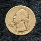 Washington Quarter 1944 Silver 25C Circulated US Coin