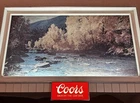 Vintage 1968 RARE Coors Beer Lighted Shadow Box Beer Sign METAL Made USA LARGE