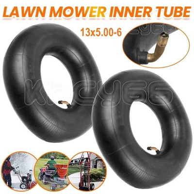 KHCY 2x 13 Inch Inner Tube Ride On Lawnmower 13x5.00-6 Bent Valve 6 Inch ATV UK 2025~