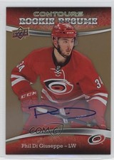 2015-16 Upper Deck Contours Rookie Resume Gold Rainbow Phil Di Giuseppe Auto 0f2