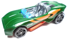 2016 HOT WHEELS MYSTERY MODELS CARBONIC GREEN 1:64 DIECAST 2 5/8" CAR W/ ORANGE
