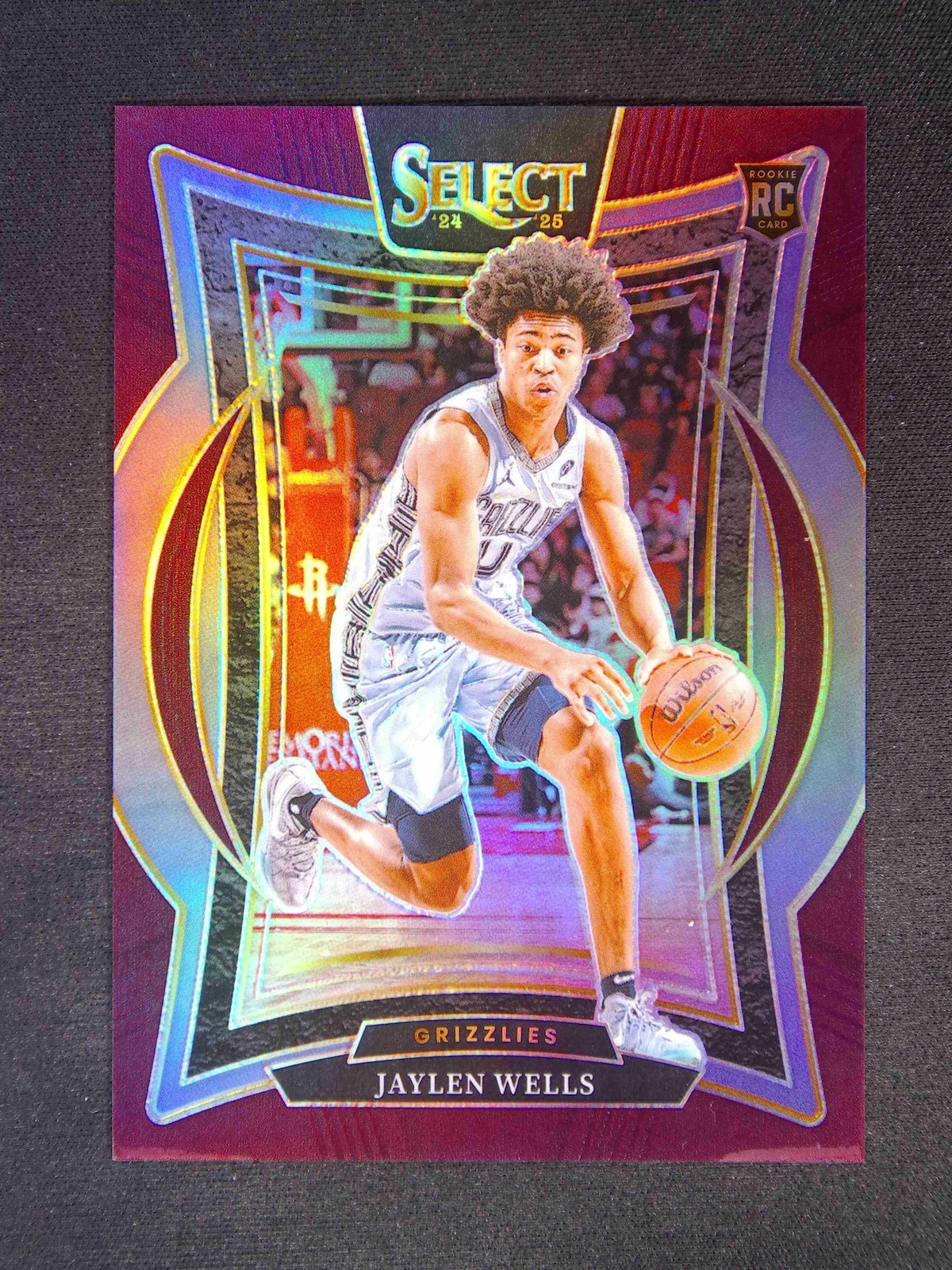 2024-25 Panini Select Jaylen Wells #79 RC Rookie Concourse Maroon /175