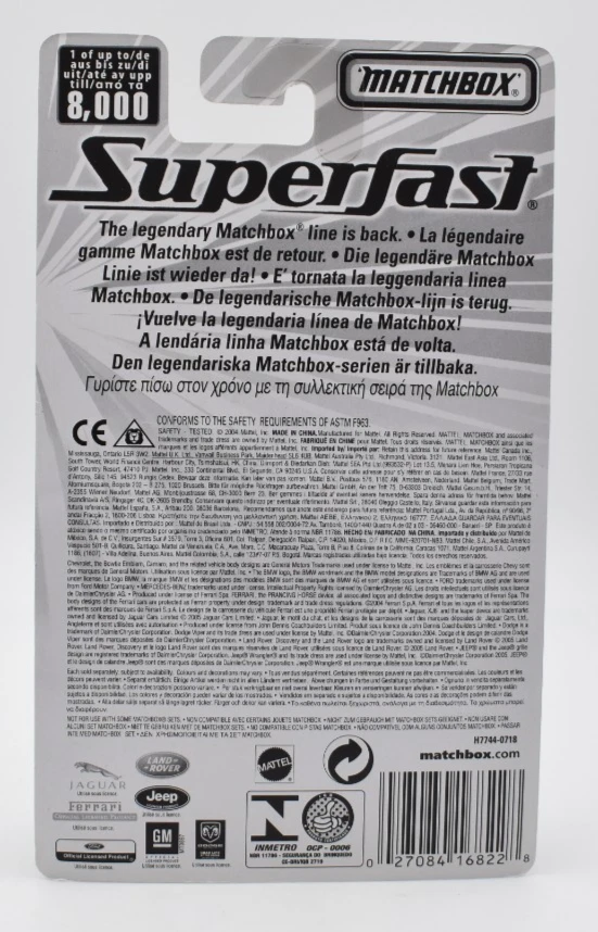 火柴盒全新超快 #30 雪佛兰科迈罗 Z28 警察。 Blister pack... — 第 2/2 张图片