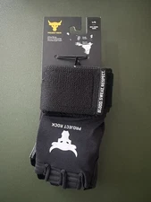 L Under Armour Project Rock Training Glove New Fitness Gear Gloves Wrist Wraps