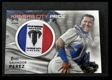 2022 Topps City Flag Patch Commemorative Manufactured Relics Salvador Perez