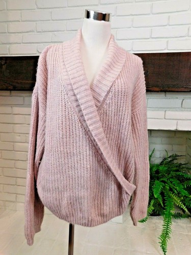 Kimchi Blue Faux Wrap Sweater Long 