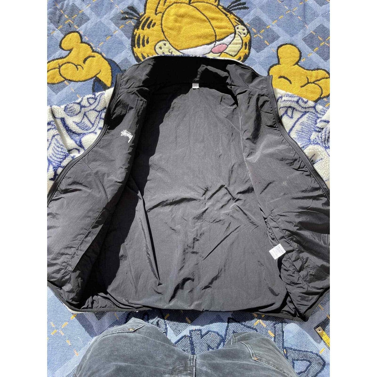Stussy Dragon Sherpa Natural XL(Reversible) | eBay