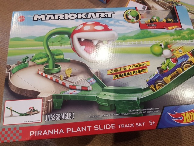 hot wheels mario kart piranha plant slide