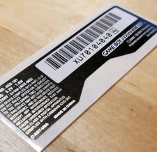 1 ONE Nintendo Game Boy Advance SP AGS-101 Replacement Sticker Label ONLY