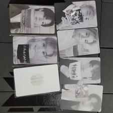 BTS PROOF Album Standard photocard black and white