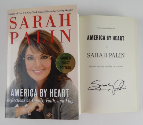 Sarah Palin AUTOPEN America By Heart Hardcover Book 2010 1st Edition - Bild 1 von 8