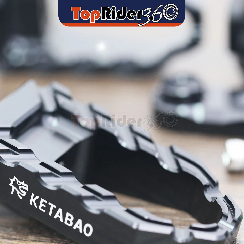 Clavijas delanteras BUZZ extendidas negras de 25 mm para Kawasaki Versys 1000 LT 15-22 21 20 Foto 4 de 4