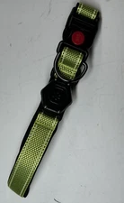 Tacticle Dog Collar with Airtag Holder Waterproof Reflective Yellow/Green XL