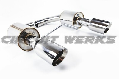 Ford Mustang GT 15-17 Exhaust w/ Dual Mufflers 4'' Tips V8 5.0L Thick Walled Tips