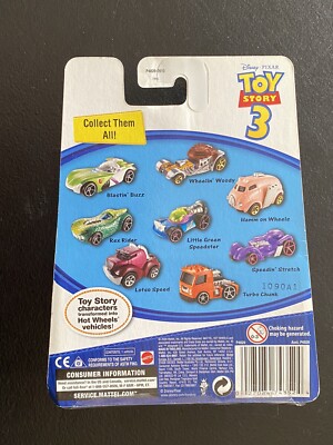 Disney Pixar Toy Story 3 Hot Wheels Wheelin' Woody Die Cast Toy