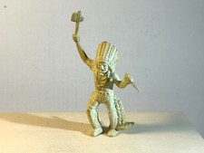 Marx 1950's 60mm Stockade Indian Chief attacking. No base model.