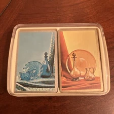 Vintage Congress 606 Double Deck Playing Cards Complete Includes Plastic Case