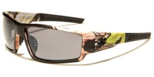 NEW CAMOUFLAGE MENS SHIELD MAR WRAP GREEN CAMO SUNGLASSES GRAY LENS 8X2577 3