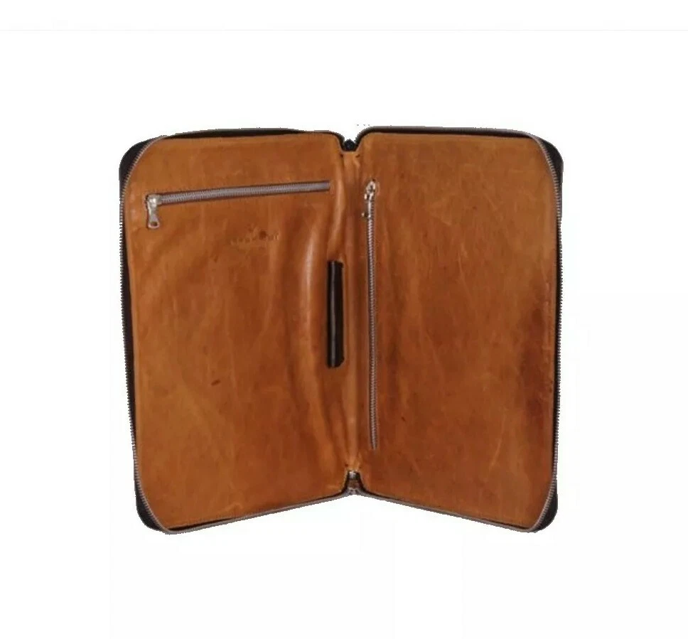 Cartella Portadocumenti Sbrinnaliao Con Cerniera, 3 Anelli, Blocchi Note, Tasca Tablet, Formato A4, Colore Bordeaux
