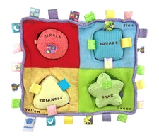 Taggies My First Puzzle Shapes Activity Center 2007 Plush Baby Toy