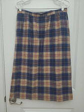 Vintage Pendleton Skirt Women's Sz 12 Wool Cailean Tartan Lined USA see photos