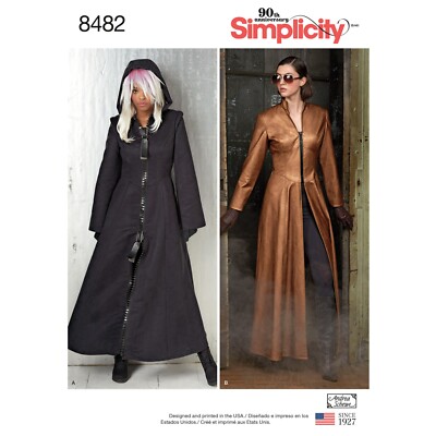 Simplicity 8482 Misses Kostüm Mäntel Cosplay Schnittmuster Größen 6-14 & 14-22