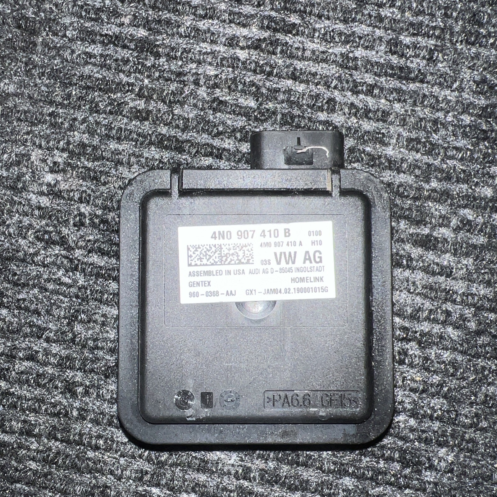 20192022 AUDI Q8 HOMELINK GARAGE DOOR OPENER CONTROL MODULE 4N0907410B