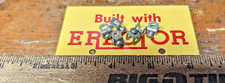 6 SILVER COLOR SERIES THREE A.C. GILBERT ERECTOR SET COLLARS WITH SETS