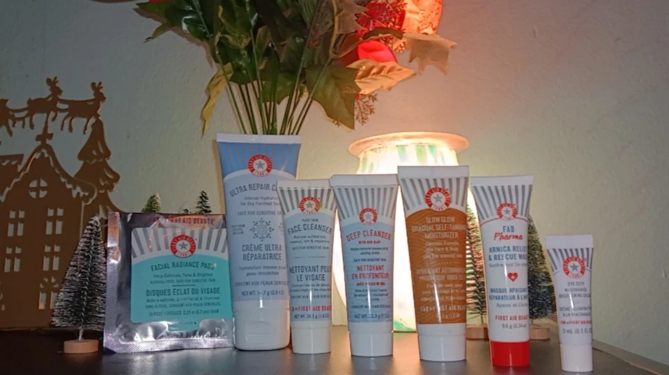 Новый 7 Pc первой помощи красоты (FAB) ухода за кожей путешествий размер лот + сумка - Изображение 2 из 4