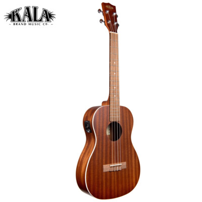 Kala KA-BE Satin Mahogany Baritone Acoustic Electric Ukulele with EQ